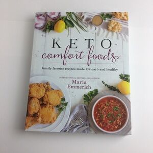 Keto Comfort Foods Softcover Cookbook Recipe Book Low-carb Maria Emmerich NWT